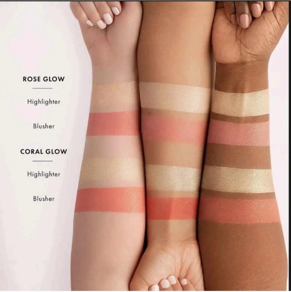 ICONIC London Highlighter Duo - Coral Glow NIB